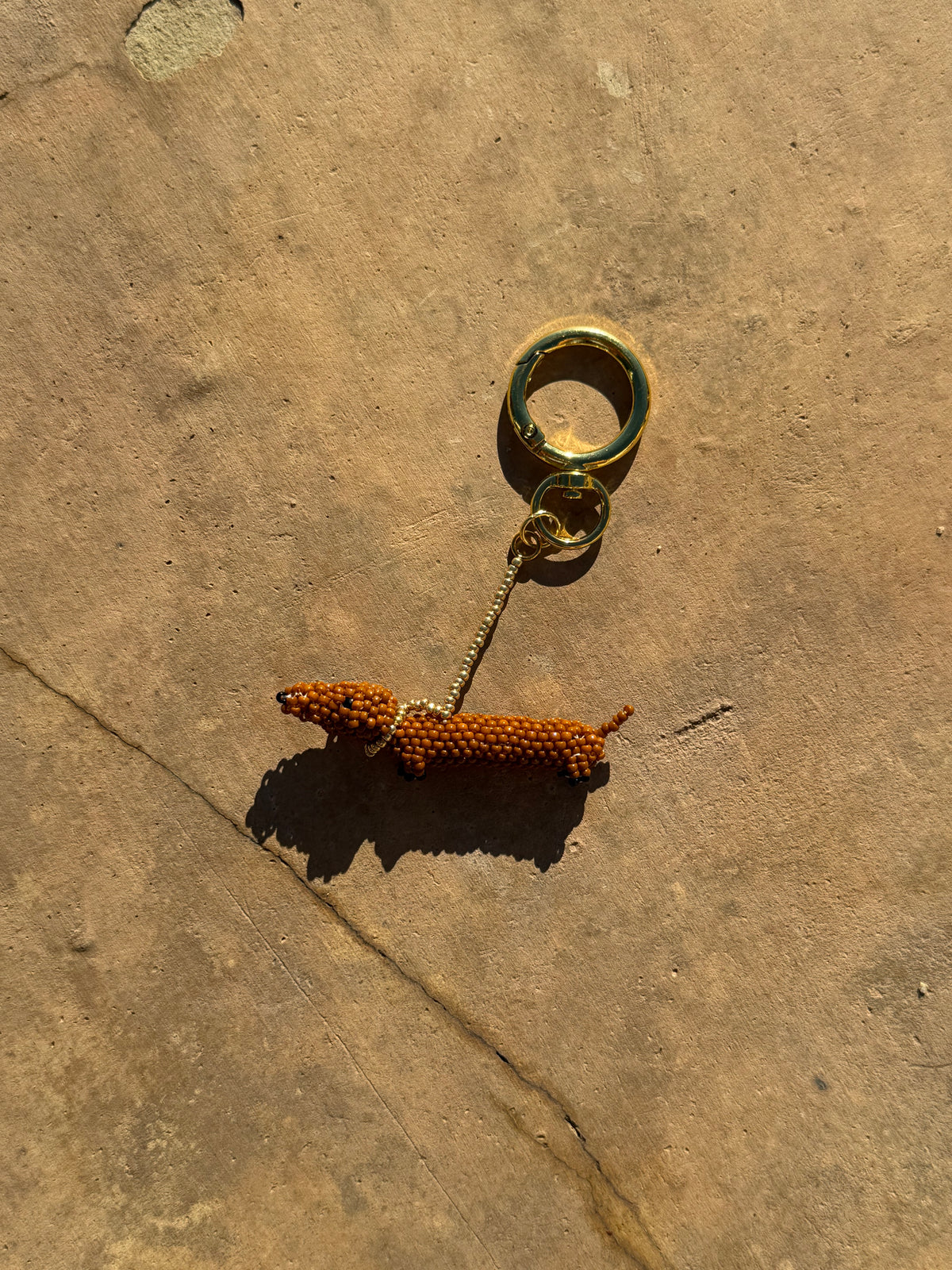 KIKI ANTWERP Brown keychain