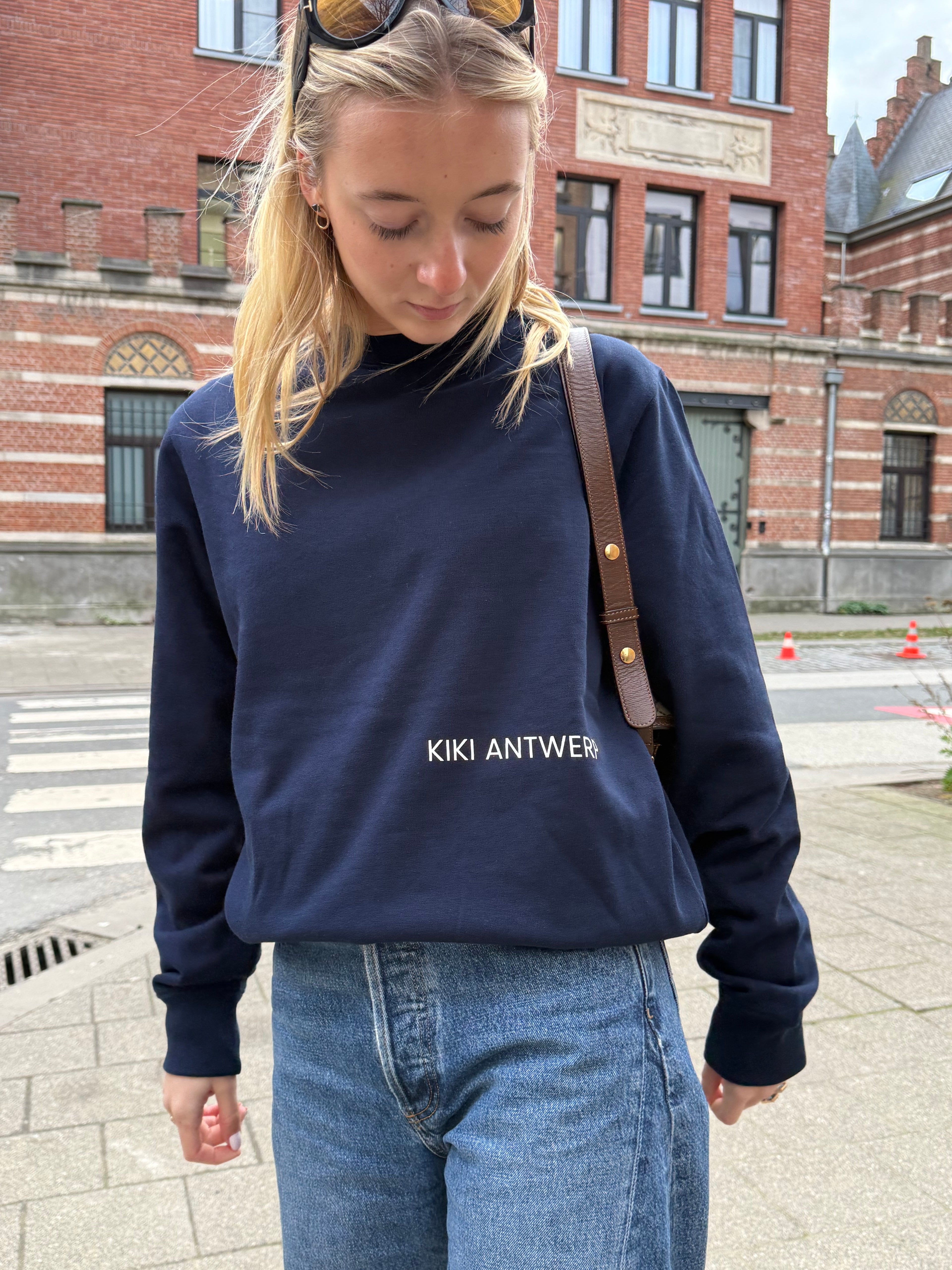 The KIKI ANTWERP Navy sweater